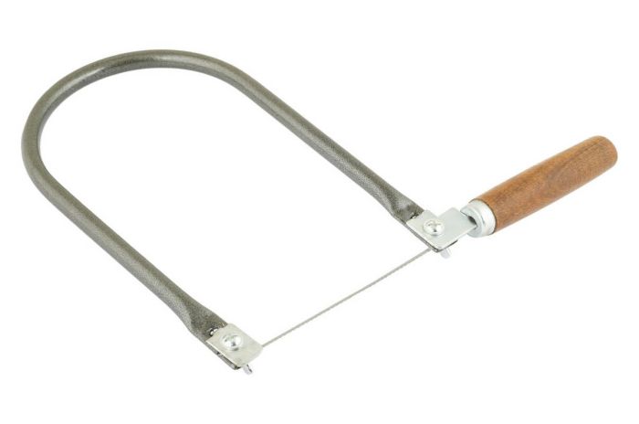 Лобзик ручной с деревянной рукояткой, рамка круглого сечения Mastertool