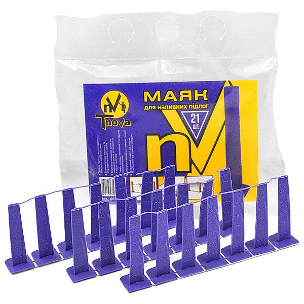 Маяк пластиковый для наливного пола упаковка 21 шт.