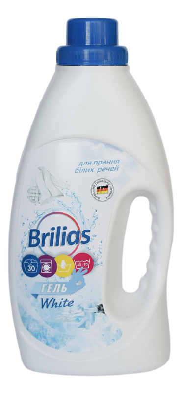 Гель для стирки Brilias White для белых вещей 1,5 л