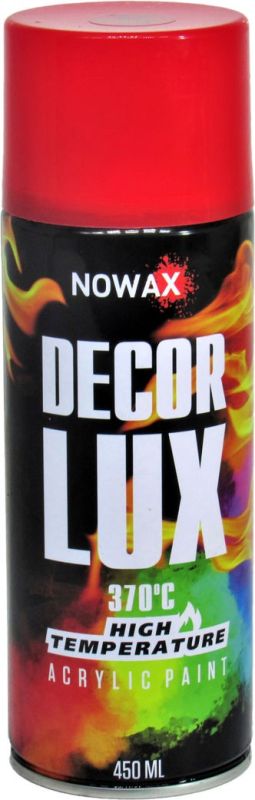 Краска высокотемпературная 370° Красная FLAME RED RAL 3000 450 мл DecorLUX