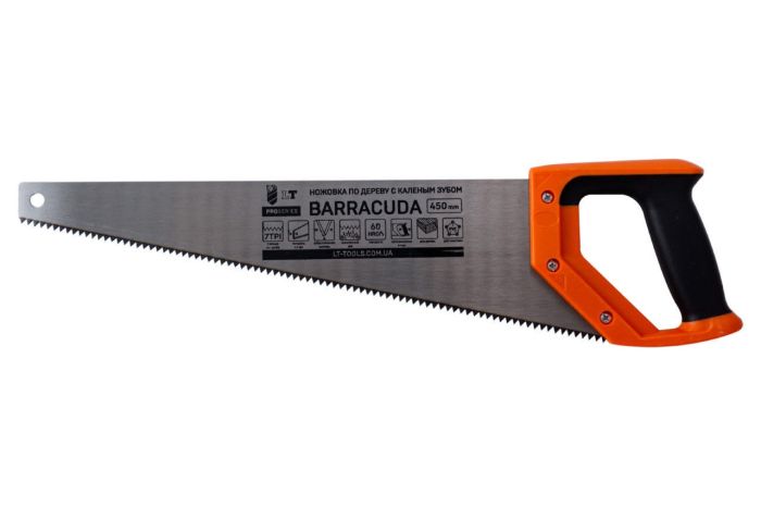 Ножовка по дереву BARRACUDA, 3D заточка 450 мм LT