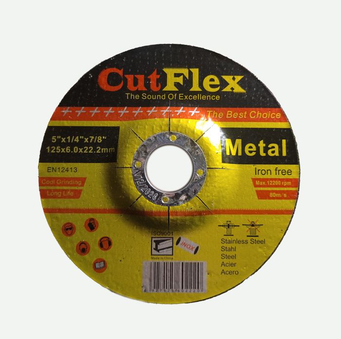Круг шлифовальный по металлу 125 х 6.0 мм Чашка Тип 27 CutFlex