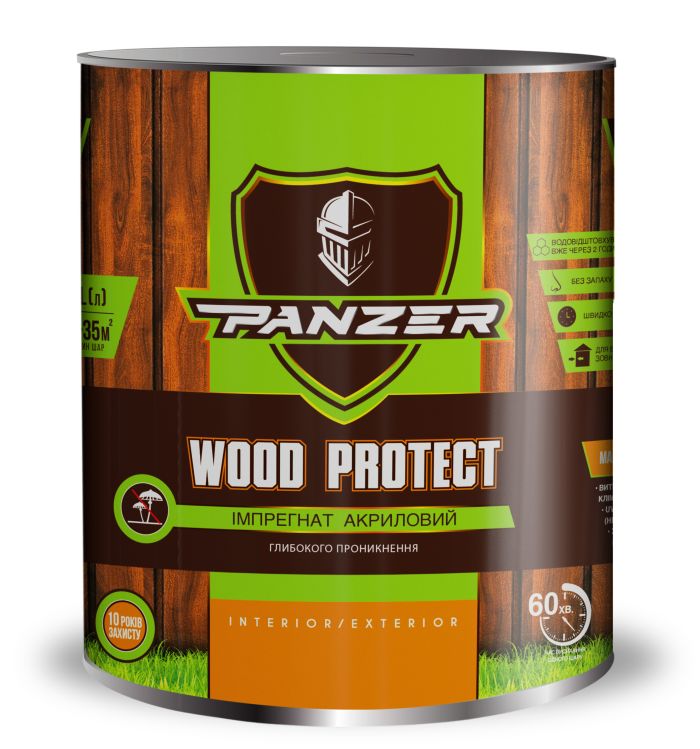 Імпрегнат акриловий лак Черешня 3 л Wood Protect PANZER