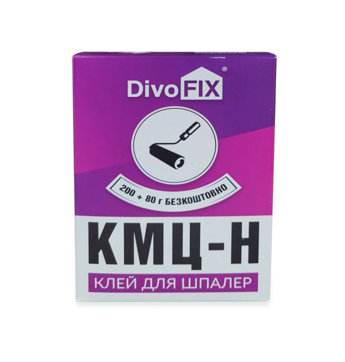 Клей для всех видов легких обоев КМЦ-Н 10 рулонов 200 г DivoFix