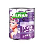 Грунт по металлу ГФ-021 Красно-коричневый 0.9 кг Антикоррозионный Elfina