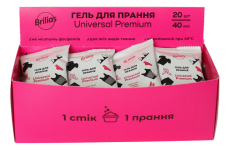 Гель для стирки Brilias Universal Premium саше 40 мл уп. 20 шт