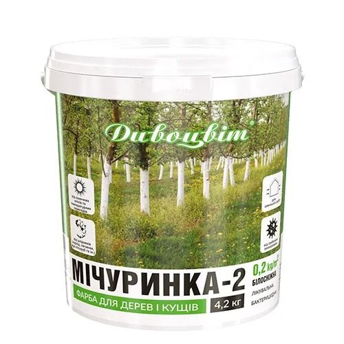 Краска для садовых деревьев 4.2 кг Мичуринка-2 Белая