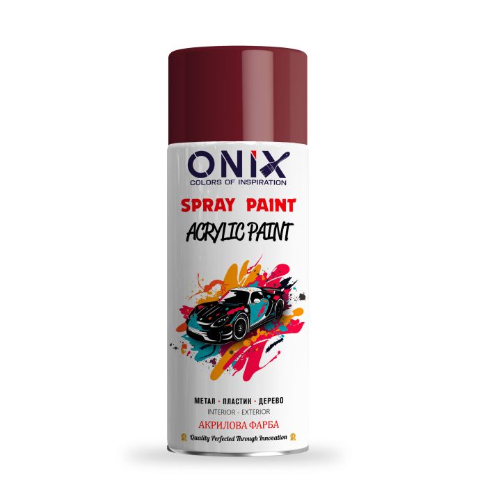 Фарба акрилова RAL 3005 Червоне вино ONIX WINE RED 400 мл
