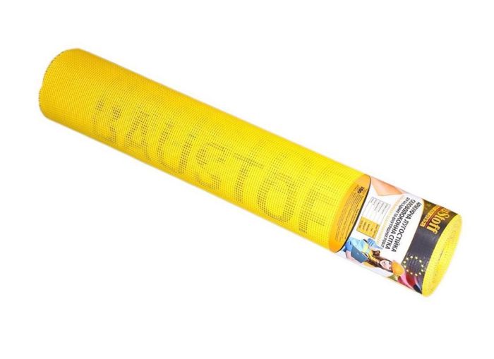 Стеклосетка фасадная 4 х 4 Желтая Baustoff FCG (50 м, 160 г/м2)