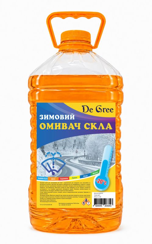 Зимний омыватель стекла 4 л Дыня -20 DE Gree