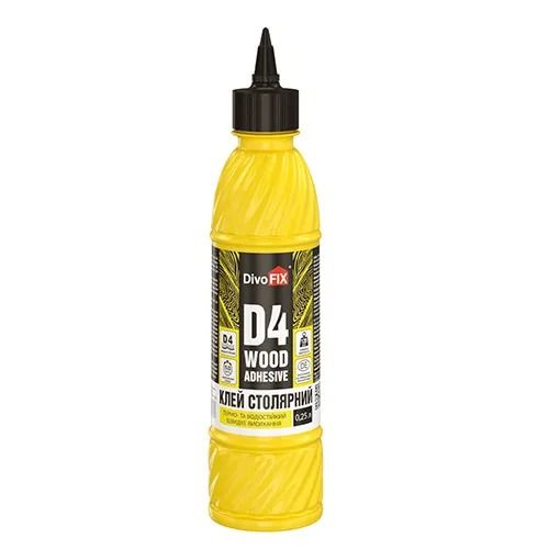 Клей ПВА D4 Столярний 0.25 кг DivoFix
