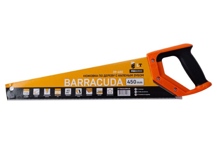 Ножовка по дереву BARRACUDA, 3D заточка 450 мм LT