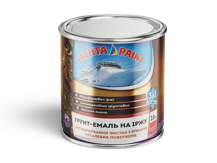 Грунт-емаль 3 в 1 Синий 2.8 кг Yachta Paint