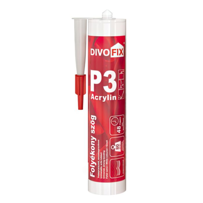 Жидкие гвозди Белые акриловые Acrylin Р3 DivoFix 0.3 л
