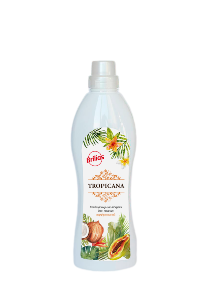 Кондиционер-ополаскиватель для тканей Brilias 1 л Tropicana