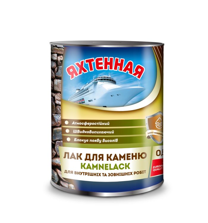 Лак алкидный по камню 0.8 л KAMNELACK Yacha Paint