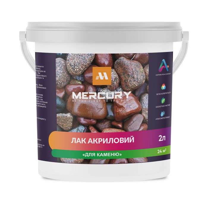 Лак акриловый по камню 2 л Mercury
