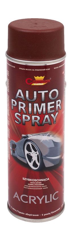Грунтовка акриловая в аэрозоле Красный Auto Primer Acryl RED Champion 500 мл