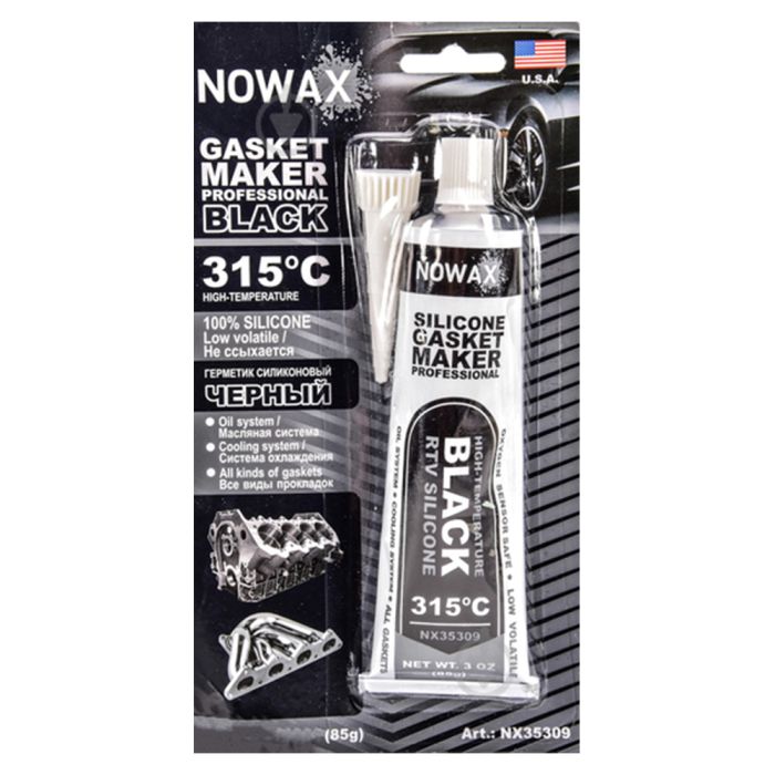 Герметик високотемпературний 85 г Чорний Nowax