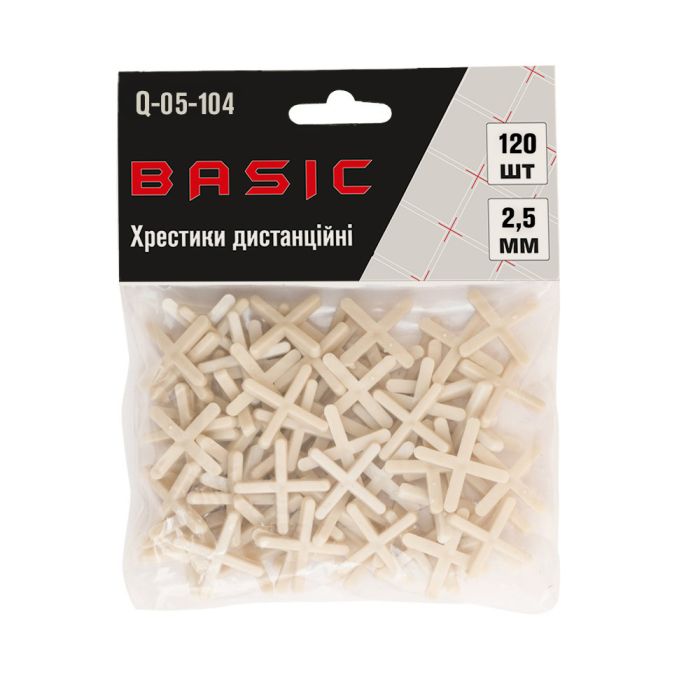 Хрестики для плитки 2.5 мм BASIC