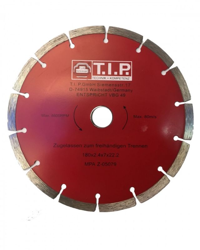 Алмазный диск SEGMENT 180 мм T.I.P.