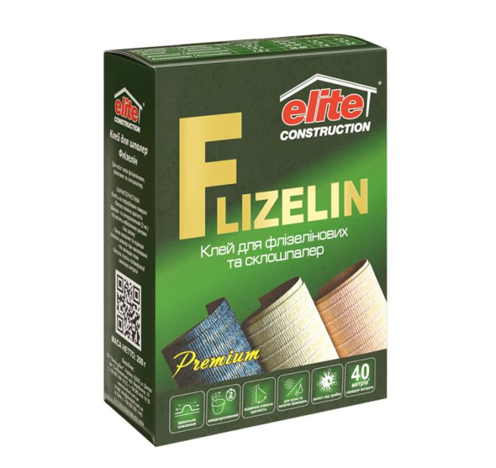 Клей для флизелиновых обоев 200 г ELITE Construction Flizelin