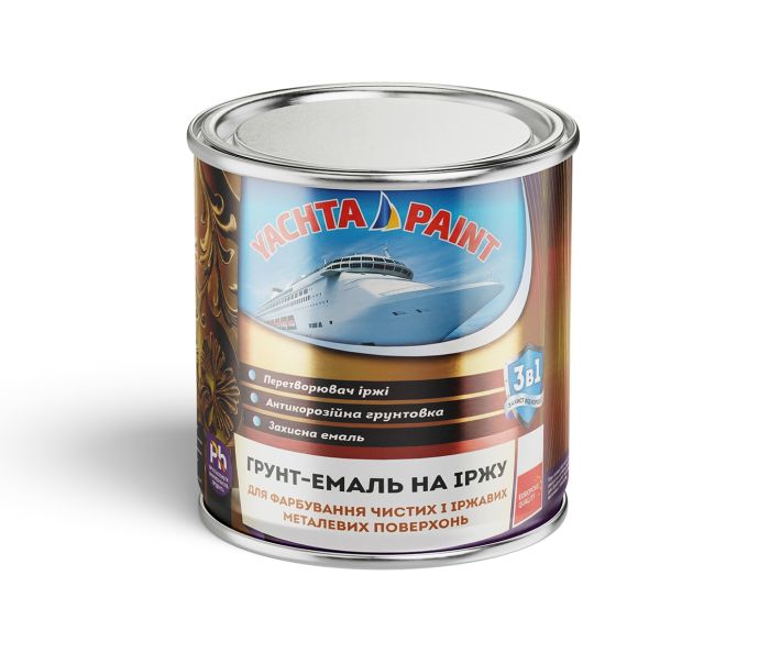 Грунт-эмаль 3 в 1 Белый 0.9 кг Yachta Paint