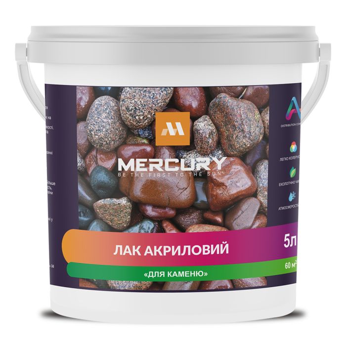 Лак акриловый по камню 5 л Mercury