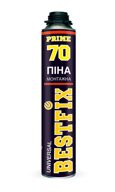 Пена монтажная под пистолет 900 мл всесезонная 70 л выход пены BestFIX Professional