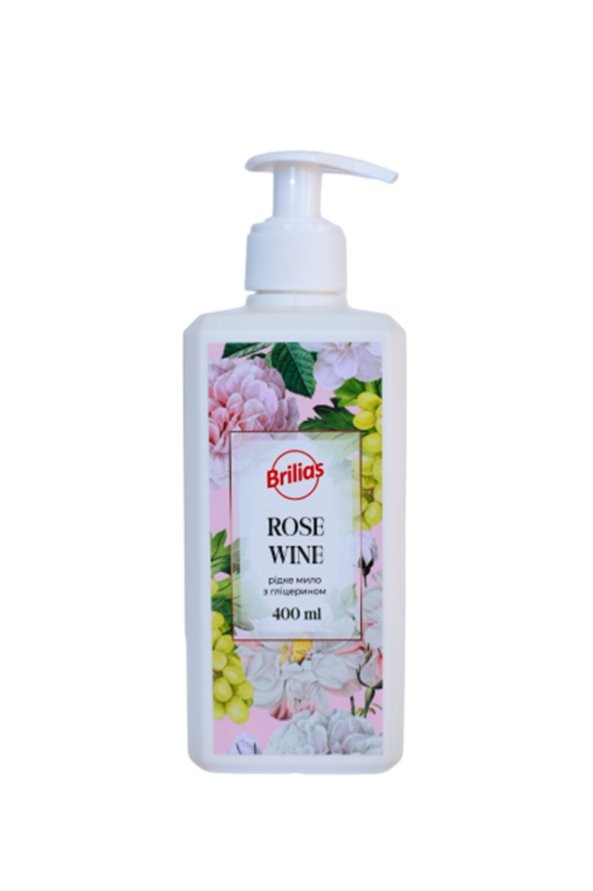 Крем-мыло для рук Brilias с глицерином 400 мл Rose Wine