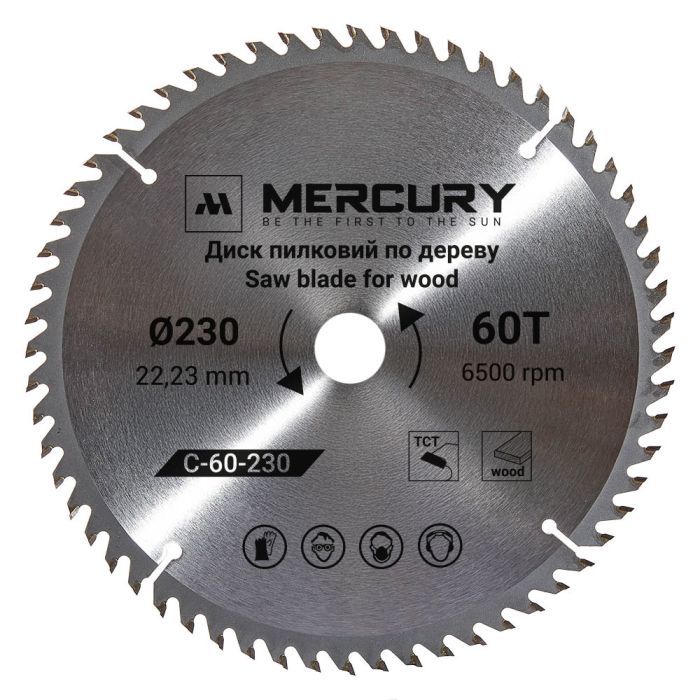 Пилковий диск по дереву 230 мм T-60 MERCURY