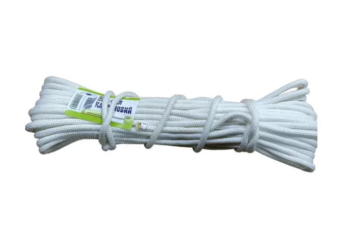 Фал капроновый плетеный 8 мм х 25 м
