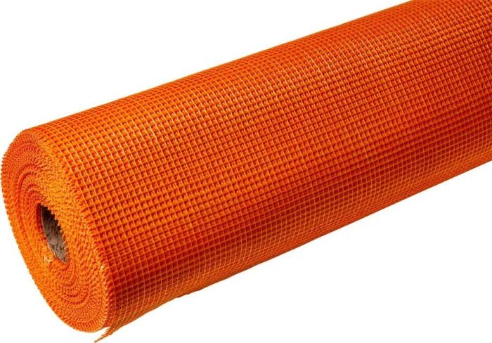 Стеклосетка фасадная 4 х 4 Оранжевая Baustoff Premium (50 м, 170 г/м2)