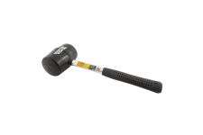 Киянка гумова Чорна 60 мм 450 грам металева ручка MASTERTOOL