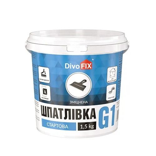 Шпаклевка Стартовая Белая Гарант-1 DivoFix