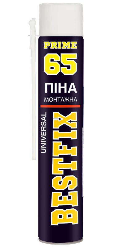 Пена монтажная под трубку 800 мл всесезонная 65 л выход пены BestFIX Universal