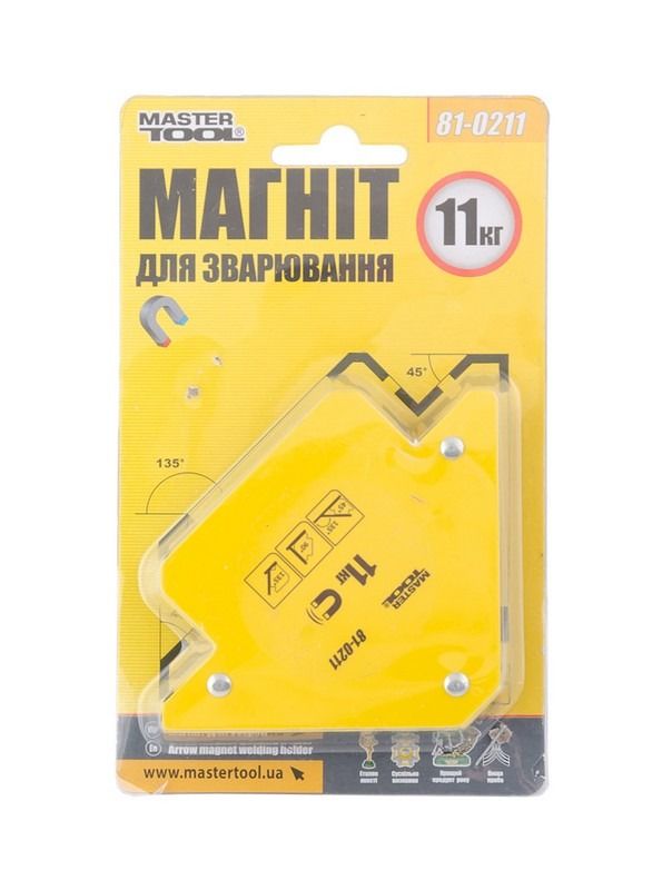 Магнит для сварки 11 кг 45° 90° 135° Стрелка Mstertool