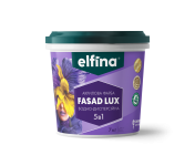 Краска акриловая Фасадная Белая матовая 5 л 7 кг FASAD LUX ТМ ELFINA