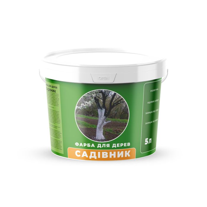 Краска для садовых деревьев 6 кг "Садовник" Белая