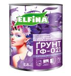 Грунт по металлу ГФ-021 Красно-коричневый 2.8 кг Антикоррозионный Elfina
