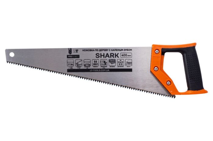 Ножовка по дереву SHARK, каленый зуб 400 мм LT