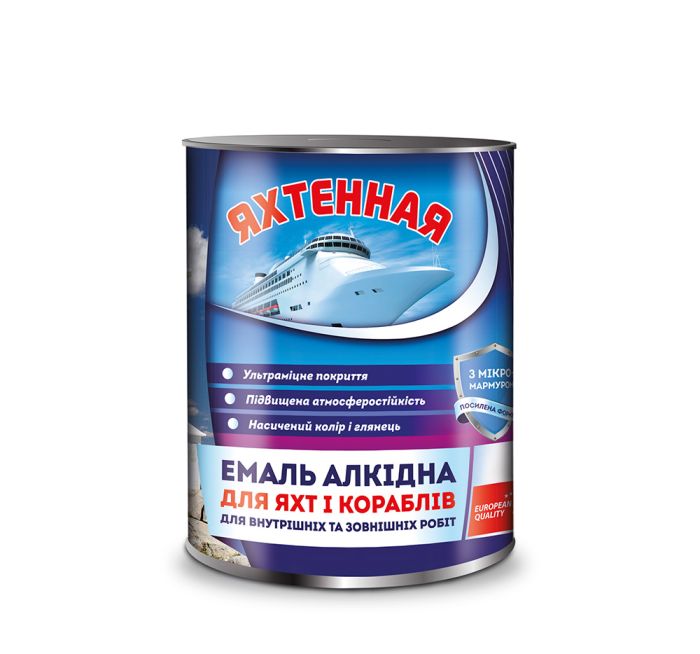 Эмаль алкидная ПФ-167 Белая 0.9 кг Yachta Paint
