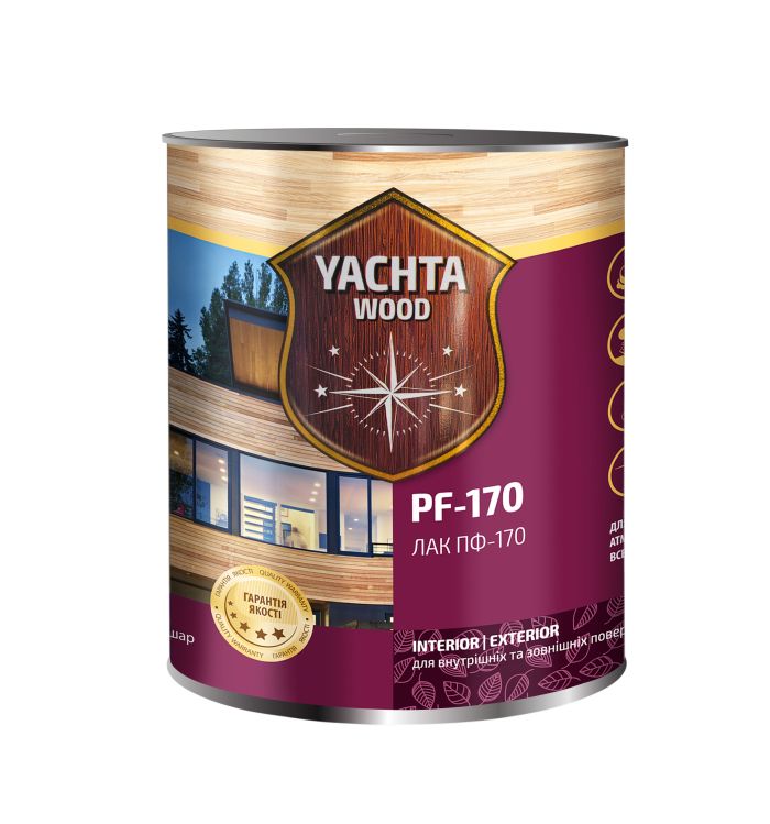 Лак алкидный по дереву ПФ-170 Глянец 2.5 л Yacha Paint