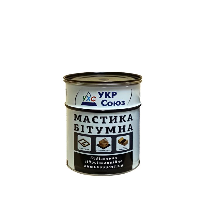 Мастика битумна гидроизоляционная 0.9 кг УХС