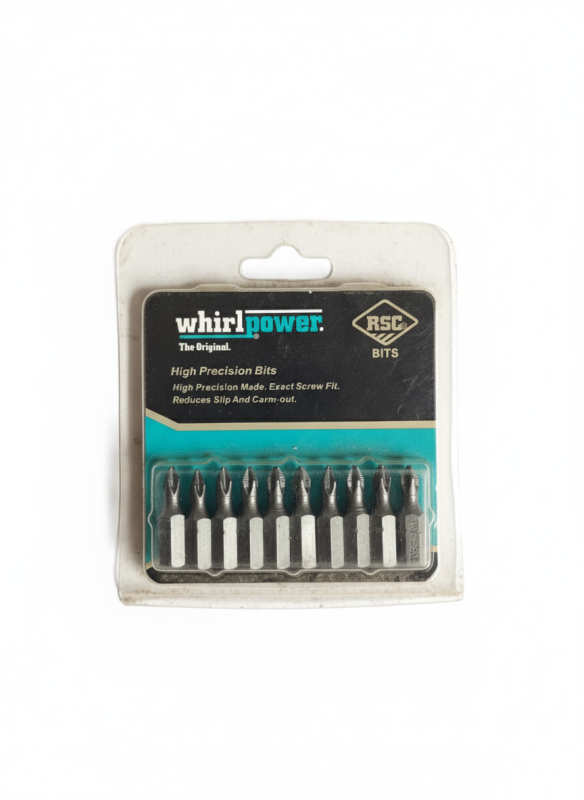 Биты крестовые PH1 х 25 мм на блистере 10 шт Whirlpower