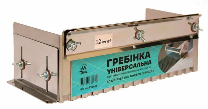 Гребінка для нанесення клею на плитку та підлогу 12 мм (31-61 см)