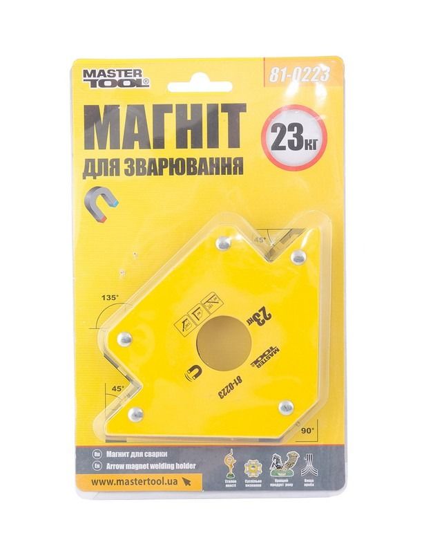 Магнит для сварки 23 кг 45° 90° 135° Стрелка Mstertool