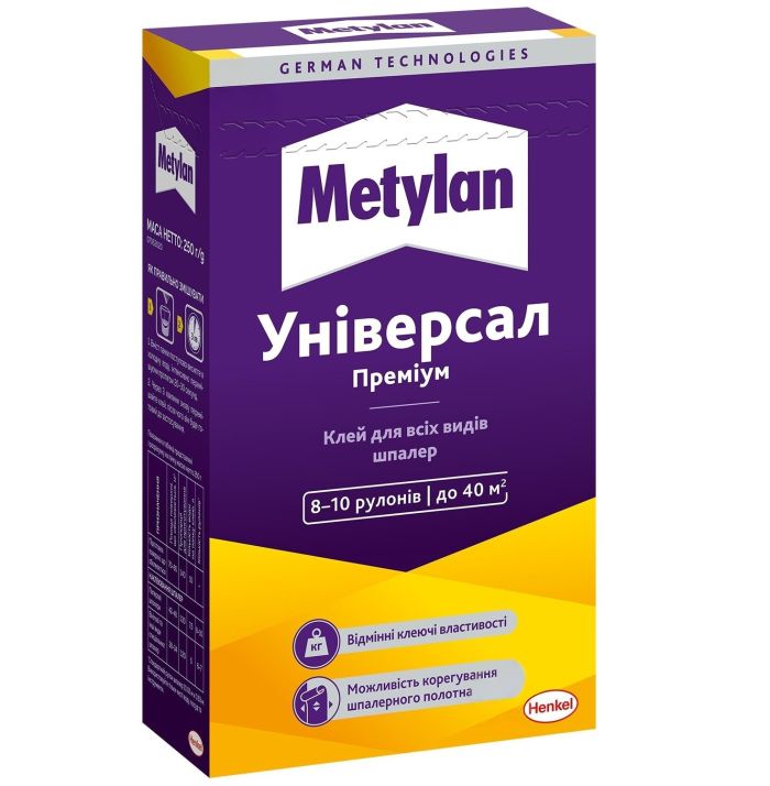 Клей для всех видов обоев 250 г METYLAN Универсал Премиум
