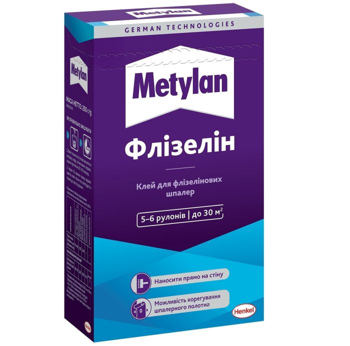 Клей для флізелінових шпалер 250 г METYLAN Флізелін